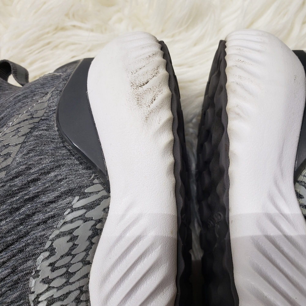 Adidas Alphabounce Reflective HPC AMS Sneakers Shoes Grey White Gym Active - Picture 5 of 13
